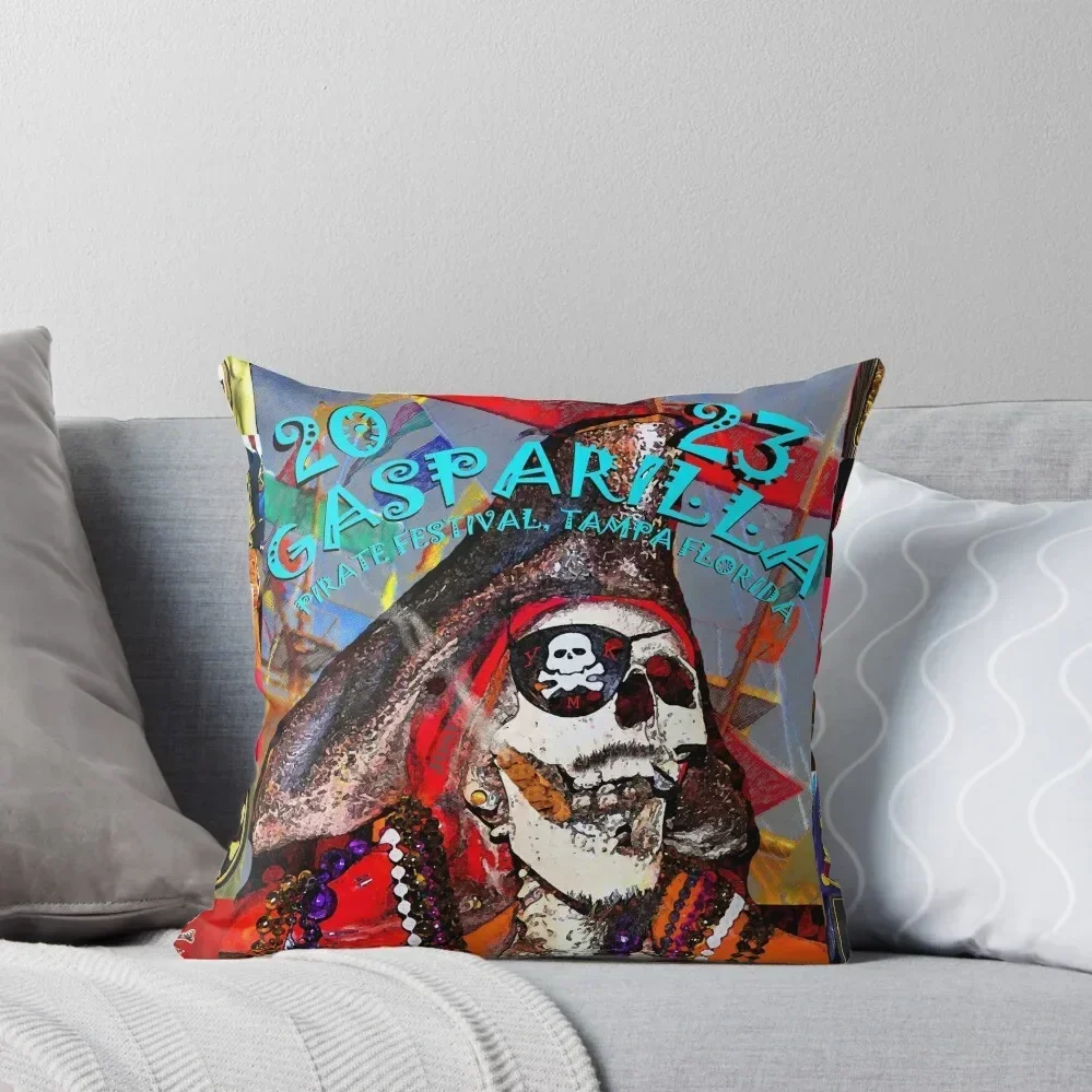 

Gasparilla 2023 Jose and YMK patches Throw Pillow Pillowcases For Pillows christmas decorations for home 2025 pillow