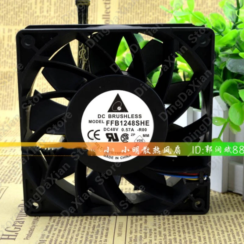 

l 1PCS High Air Volume Inverter Cooling Fan For DELTA FFB1248SHE | 48V 0.75A 120×120×38mm 12CM