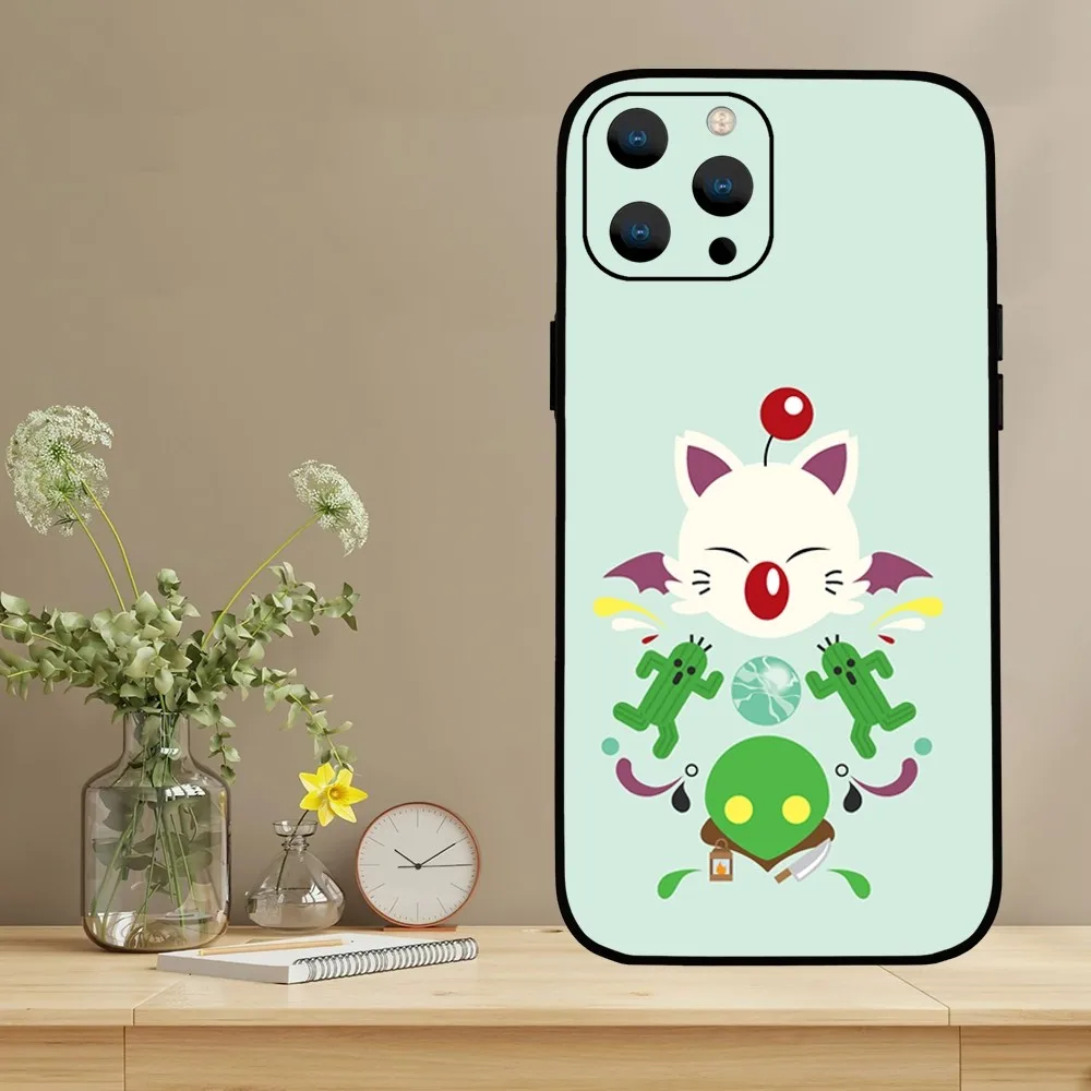 Moogle Final Fantasy  Phone Case For iPhone Mini 11 12 13 14 15 Pro XS Max X Plus SE XR Shell