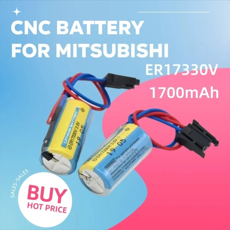 

1700mAh for Mitsubishi ER17330V/3.6V A6BAT MR-BAT ER17330PLC CNC Battery