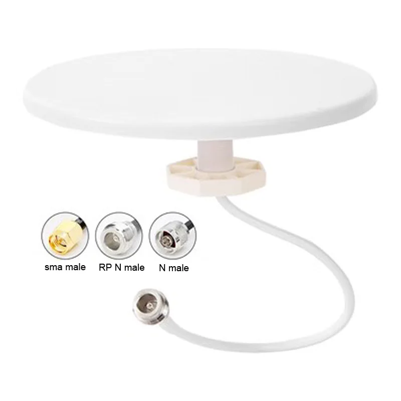 8dBi 600-6000MHz 4G 5G6G Ceiling Antenna GSM Waterproof Indoor Aerial N Female for Cell Phone Signal Booster Repeater Amplifie