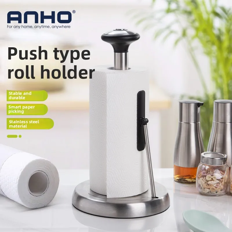 

2 pcs Paper Holder European Light Luxury Roll Paper Rack Dining Table Tissue Storage Rack Kitchen Dining Table Vertical Roll Pap