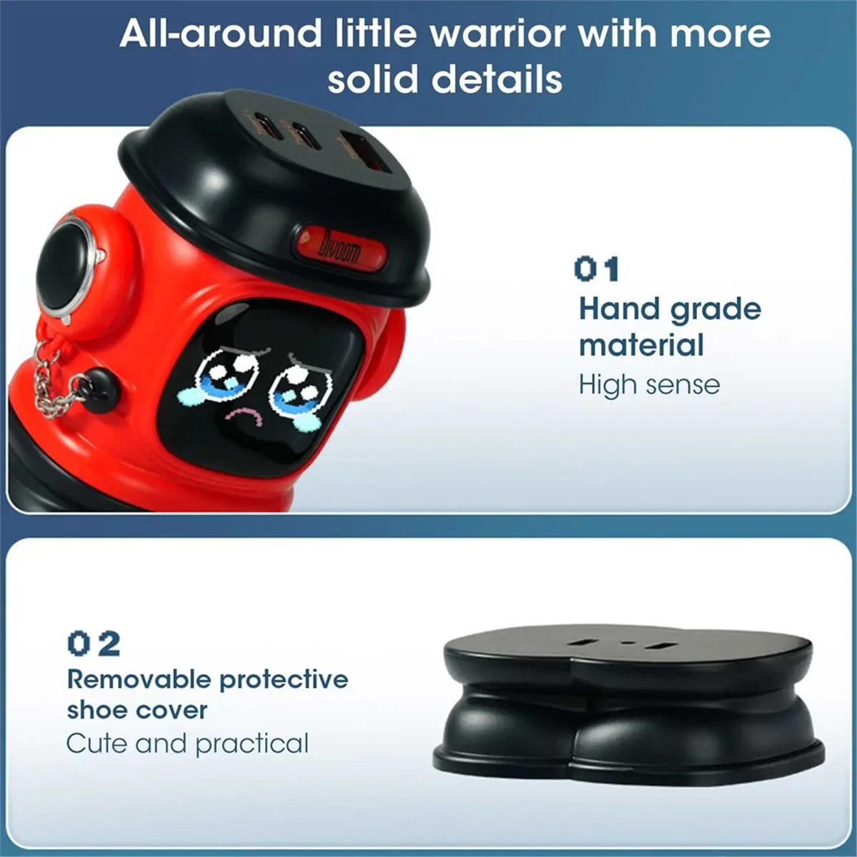 (HOPE) 65W GaN Charger 3-Port Fast Charging Station Compatible with Multiple Devices Compact Desktop Power Adapter US Plug