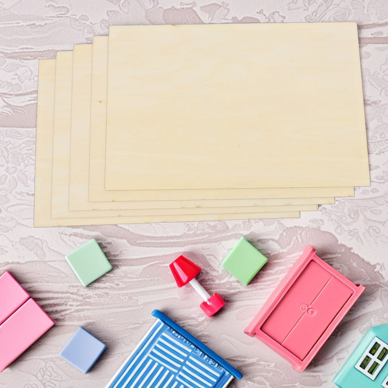 

50pcs 6 Pieces 30x20cm Handmade Basswood Board DIY Supplies for Crafting Projects 2mm Thick Cork Sheets Non Slip Coasters