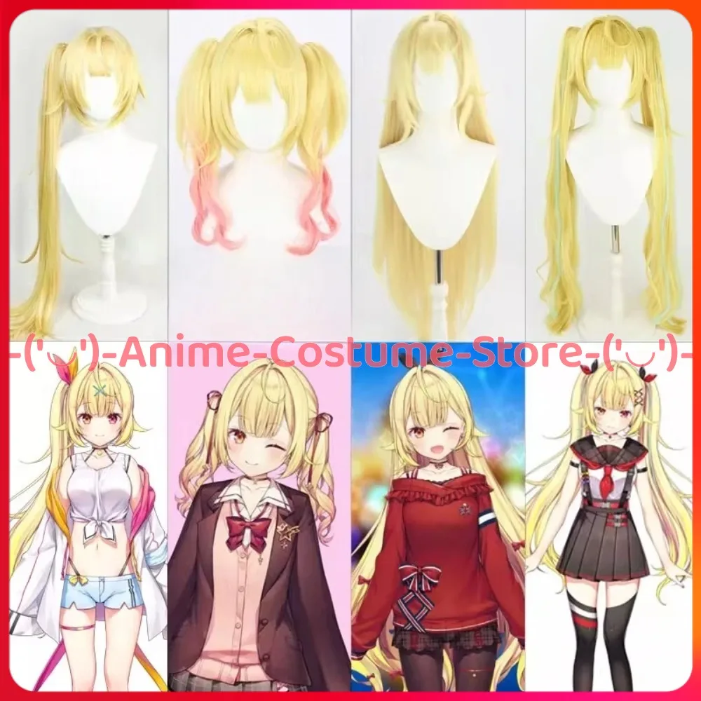 

NIJISANJI Hoshikawa Sara Cosplay Wig Anime Game Character Halloween Carnival Party Costume Wigs Heat Resistant Synthetic Hair
