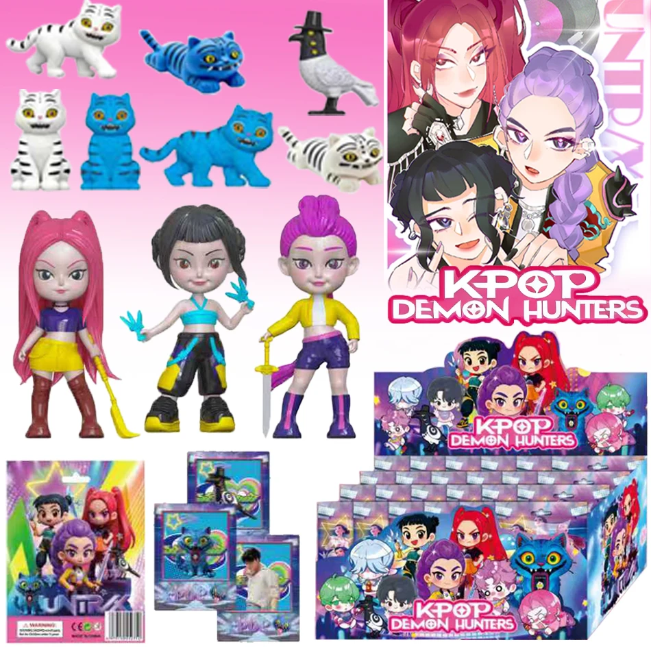 НОВЫЙ 1-24 шт. Q. Kpop Охотники на демонов Фигурка Игрушка Derpys Tiger Rumi Mira Zoey Sussy Фигурка Кукла для фанатов Рождественский подарок на день рождения