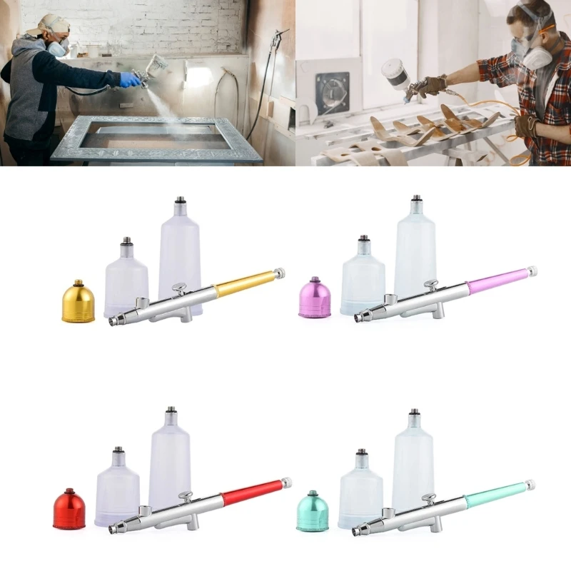 Single Action Airbrush Gravity Feed Pistolas de Pintura Decoração do Bolo Nail Art Manicure Model Tattooing Car Paint Tools 03 mm