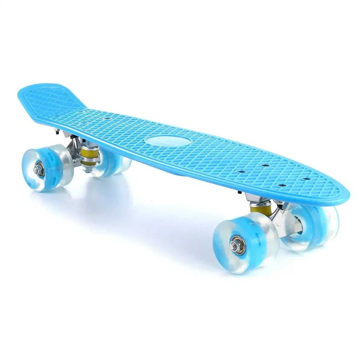 Four-wheel Mini Longboard Pastel Color Skate Board Skateboard with LED Flashing Wheels Skateboard Deck kid Adult