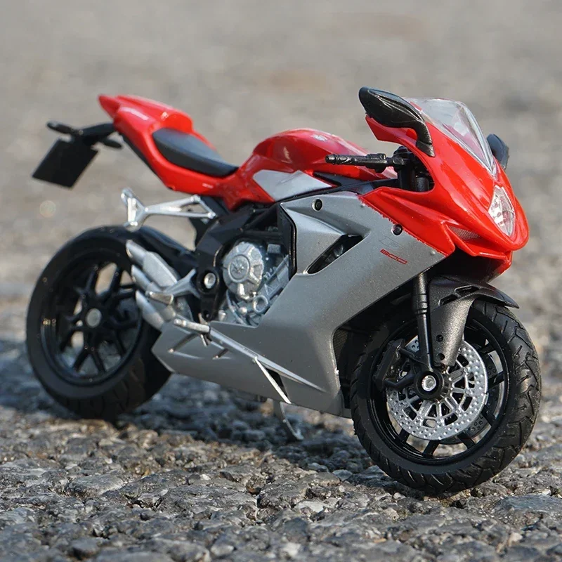 WELLY 1:18 MV Agusta F3 800 Alloy Motorcycle Model Simulation Diecast Metal Toy Racing Motorcycle Model Collection Children Gift