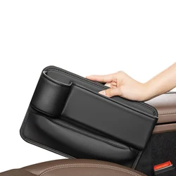 Car Seat Gap Storage Box Stylish Design Durable Leather Cup Holder Gap Bag Suitable for Most Vehicles