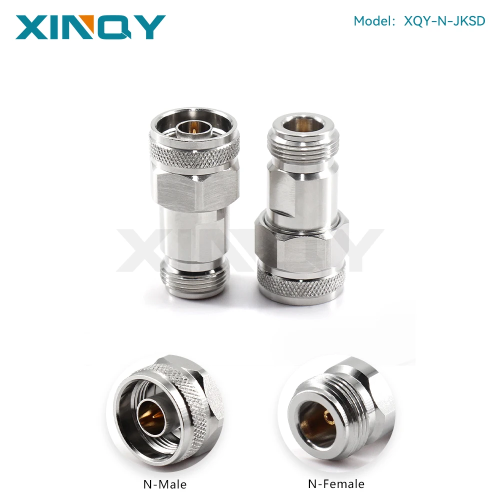 XINQY N-Type Coaxial Adapter, DC-18GHz, Low VSWR, Male to Female, Network Analyzer Connector