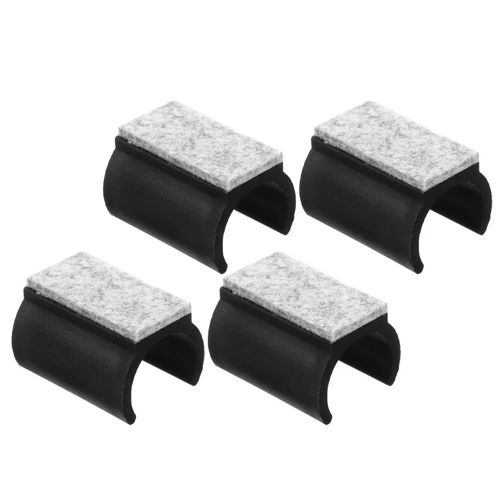 

4Pcs Furniture Protection Felt Pads U Shape Chair Leg Covers Non-Slip Scratch Protection Floor Pads Felt Feet for Furniture