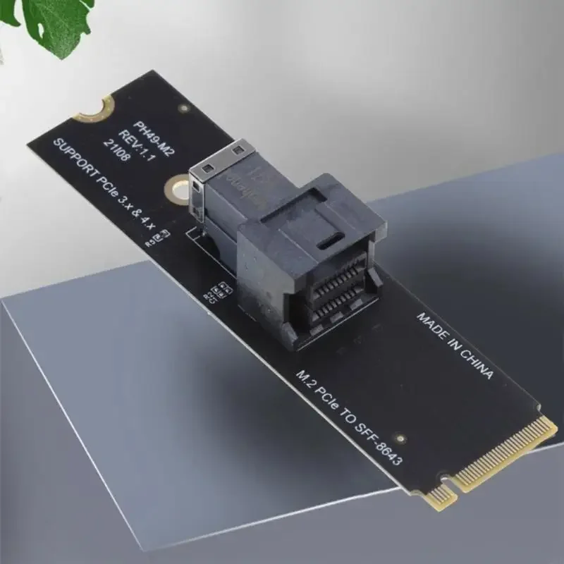 Scheda di espansione M.2 PCIE a SFF-8643 Convertitori da M.2 a PCIe Adattatore di estensione schede madri per PC desktop