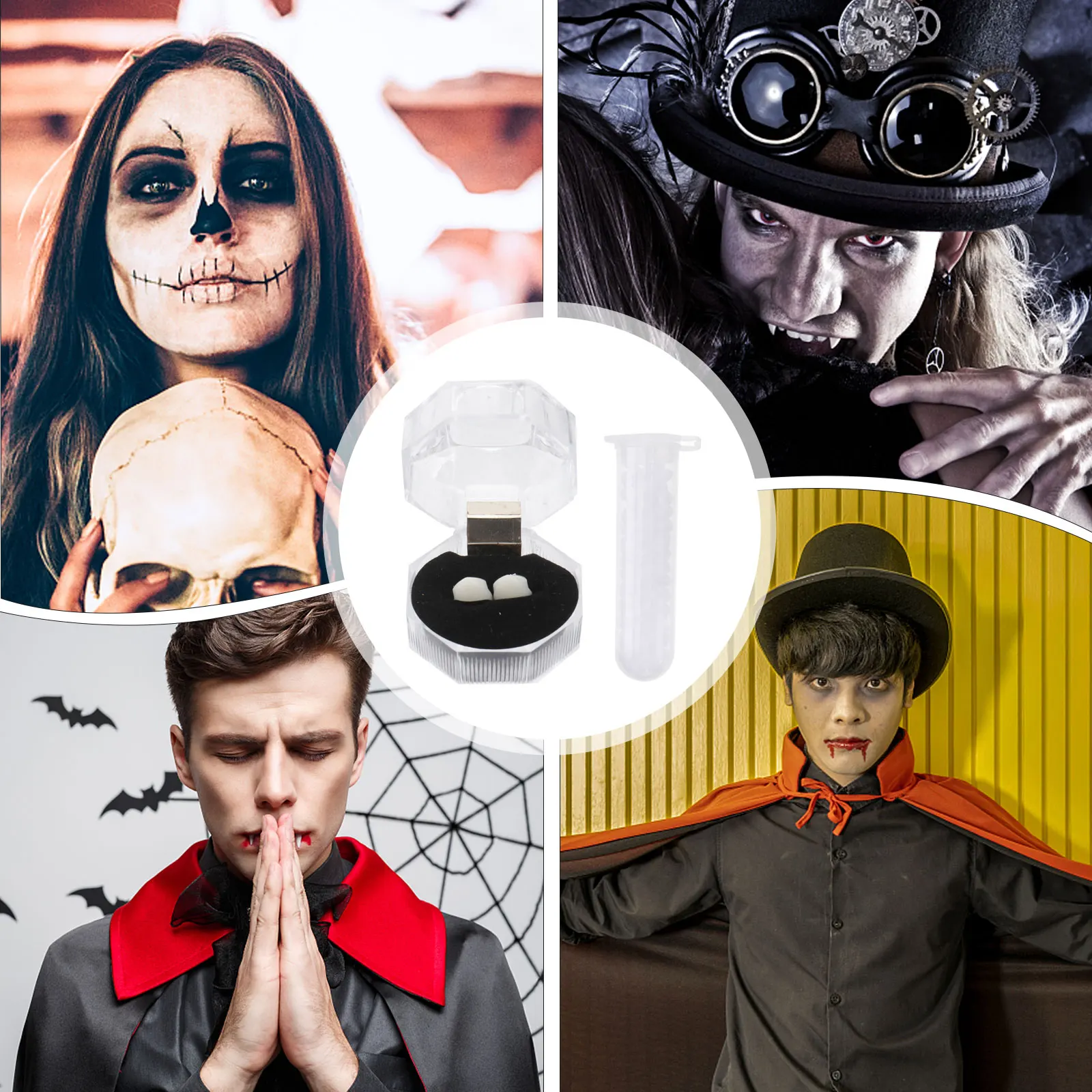 1 set Decorazione per protesi Set di decorazioni per protesi Set di costumi horror realistici per la novità di decorazioni per feste di Halloween