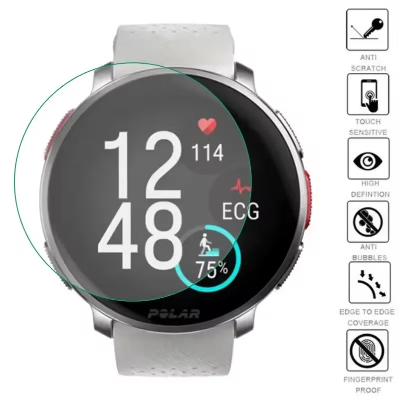 Tempered Glass Compatible For Polar Vantage M M2 V V2 V3 Unite Grit X Ignite 2 Screen Protector Protective Watch Glass Film