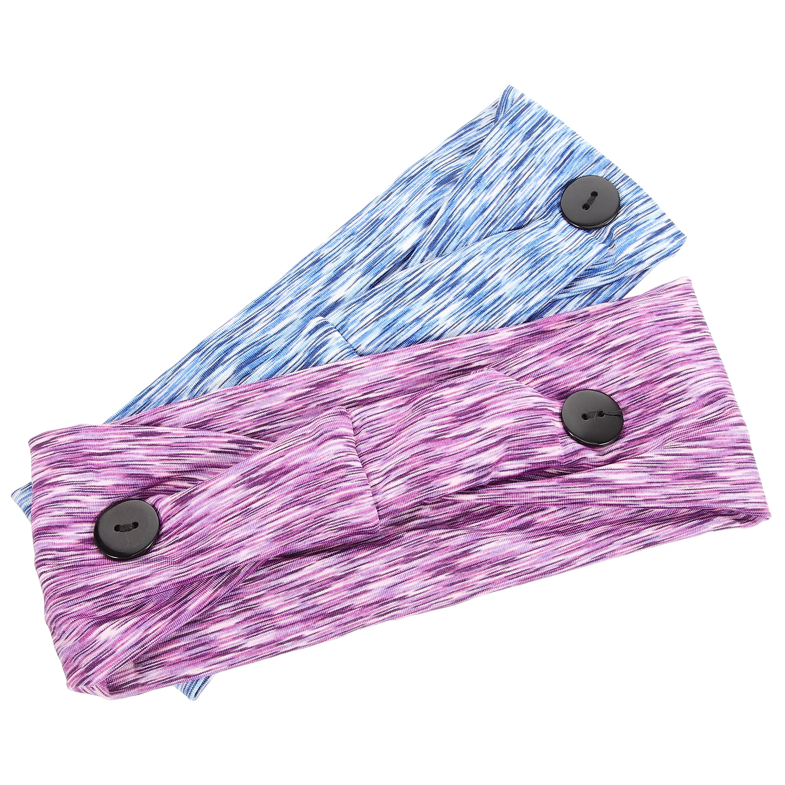 

2Pcs Sports Yoga Hair Band Hair Band Elastic Accessories Sweatbands for Women Travel Broadside Headband Running Fitness