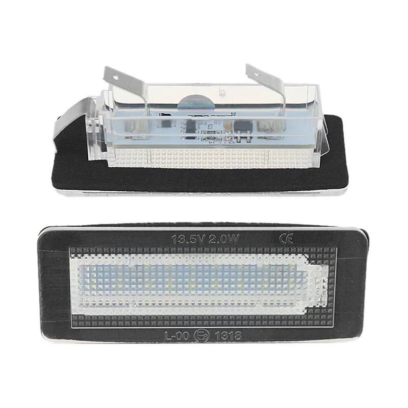 2X Car Led License Plate License Plate Light for Mercedes-Benz Smart Fortwo W450 W451 W453