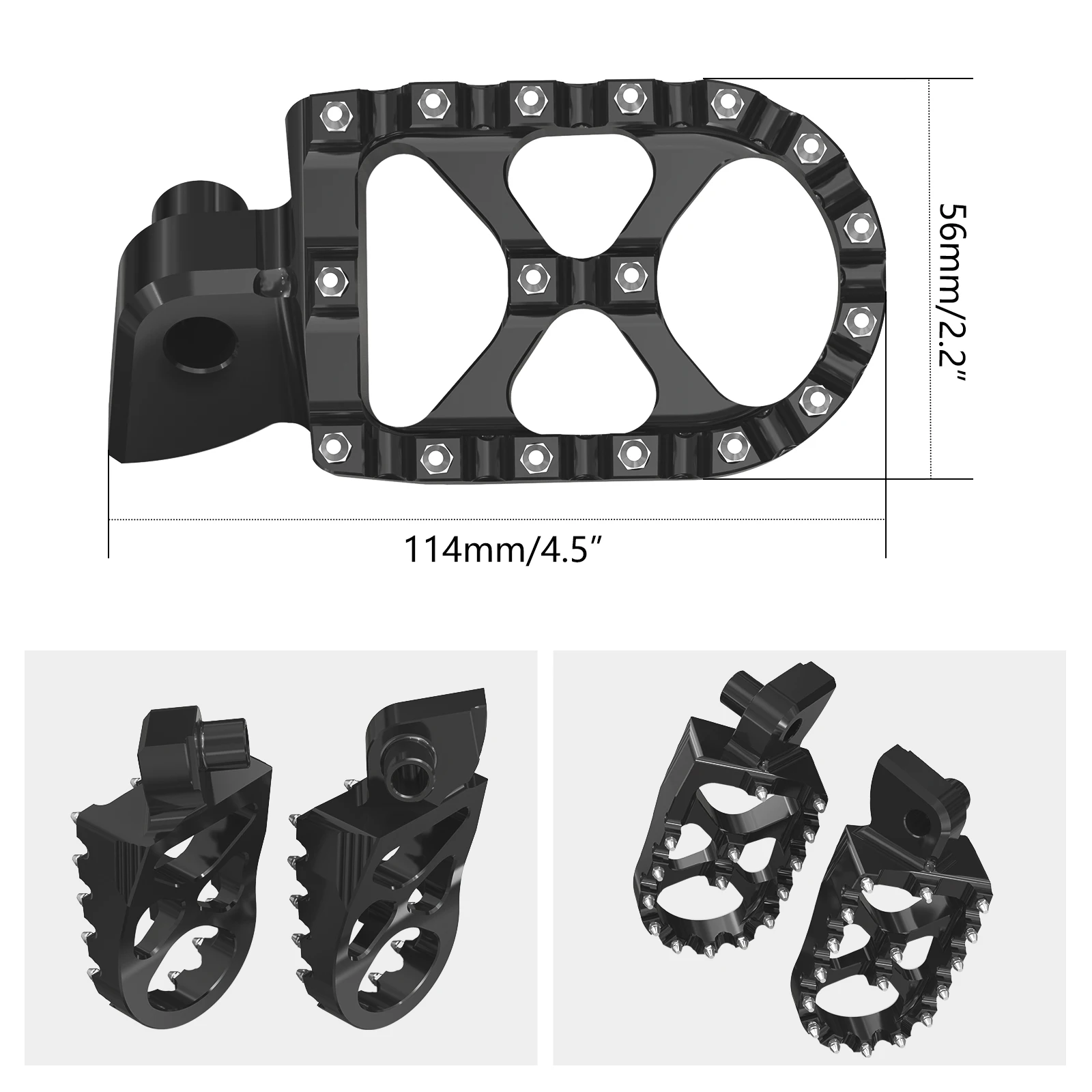 (EU-Lager) Fußrasten für KTM EXC 300 EXC-F 350 SX 250 1998-2016 Adventure Supermoto Yamaha YZ250 YZ250F YZ450F WR250F – Detail 3