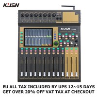 12 Channel WIFI Professional Digital Mixer Mixing Console 16 DSP  Sound Mixer Console with 7 Inch Touchscreen