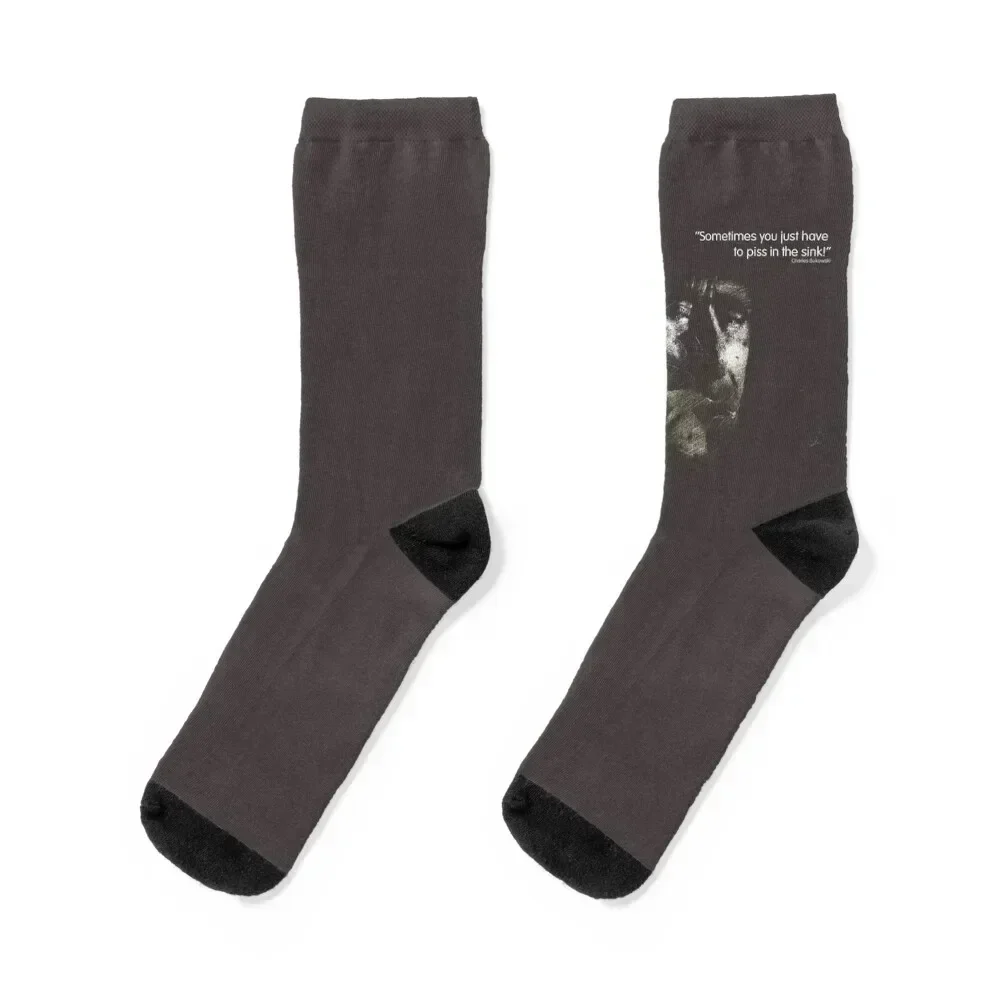 Bukowski 'Sometimes you just have to piss in the sink!' Socks golf sports stockings Hiking boots FASHION Socks Men's Women's