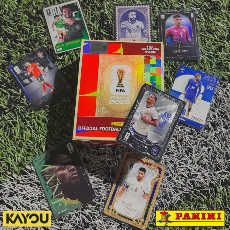 Cartes à collectionner de football officielles PANINI KAYOU Coupe du Monde FIFA 2026 – Souvenirs sportifs premium