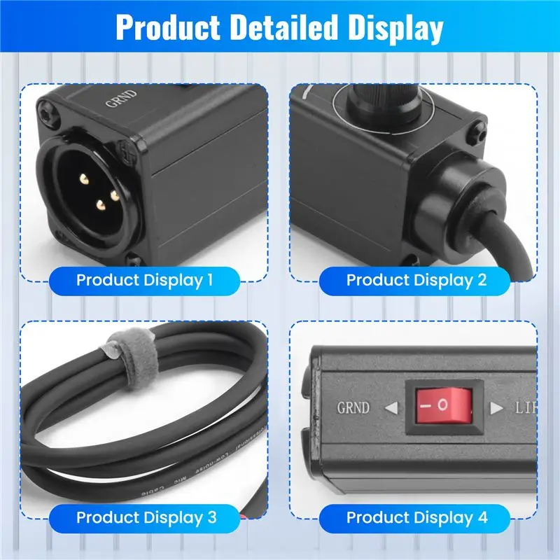 NALFI-New Audio Isolator XLR Eliminates Noise Ground Loop Audio Isolator Current Sound Eliminates Noise