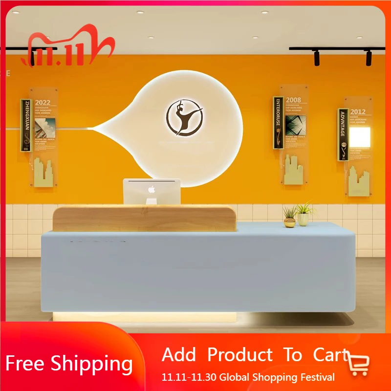 

Modern Beauty Reception Desks Shop Unique Hotel Display Aesthetic Reception Desk Minimalist Mostrador De Tienda Lounge Furniture