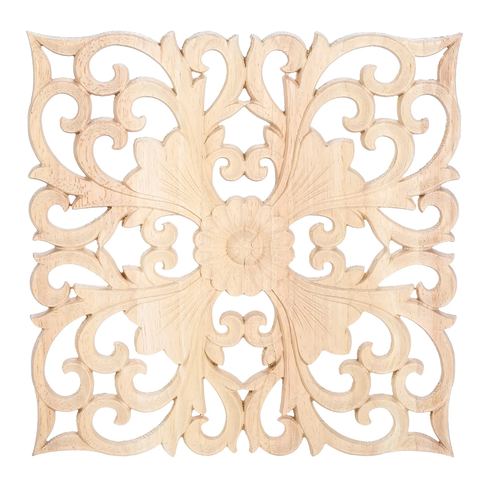 1 pc  unpainted carved decorative sticker wood  European applique craft Inlaid decoration for the cabinet furniture 24/30cm