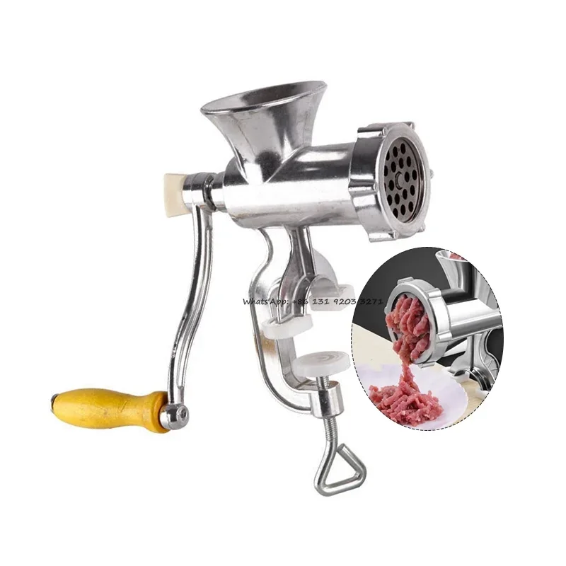 

Kitchen Meat Grinder Stainless Steel Handheld Sausage Noodle Dish Crank Household Kitchen Hand Crank Meat Mincer Kitchen Tool