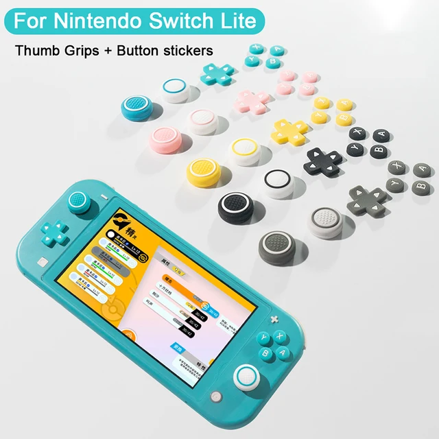 Uchwyty na kciuki do nintendo switch lite Silikonowa nakładka na przycisk Rocker Zestaw naklejek Rocker Protector do funda nintendo switch oled