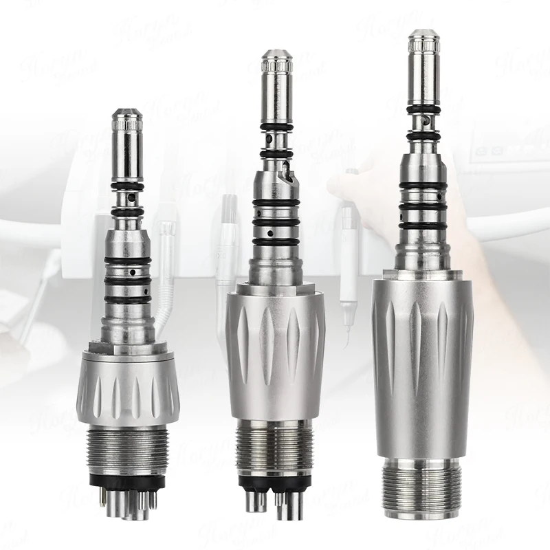 

LED Fiber Optic High Speed Handpieces den tal Unit Holes Connector Changer