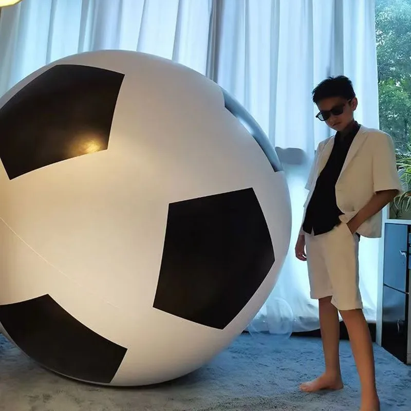 

0.6-2m Outdoor Inflatable Big Soccer Ball, Balloon, Parent-Child Interactive Children's Toy Ball, Kindergarten Beach Lawn Ball