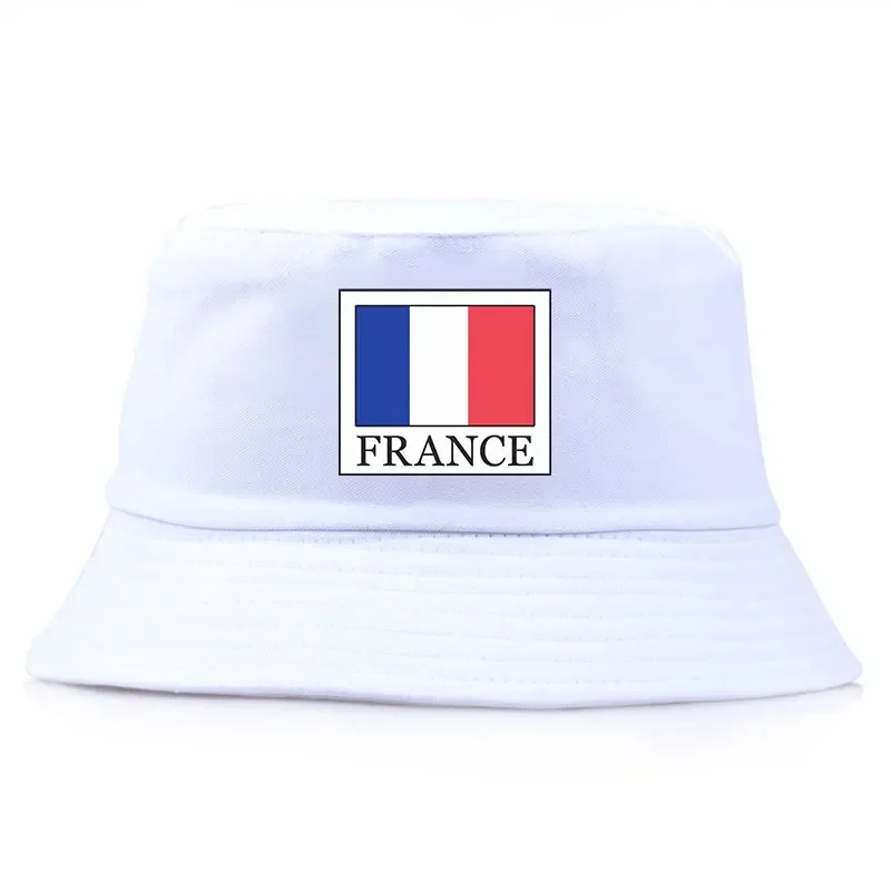 France Flag Bucket Hats Unisexe Man Women Cotton Fisherman Caps Girl Boy Outdoor Sport Chapeau Bob Panama Hat Dropship