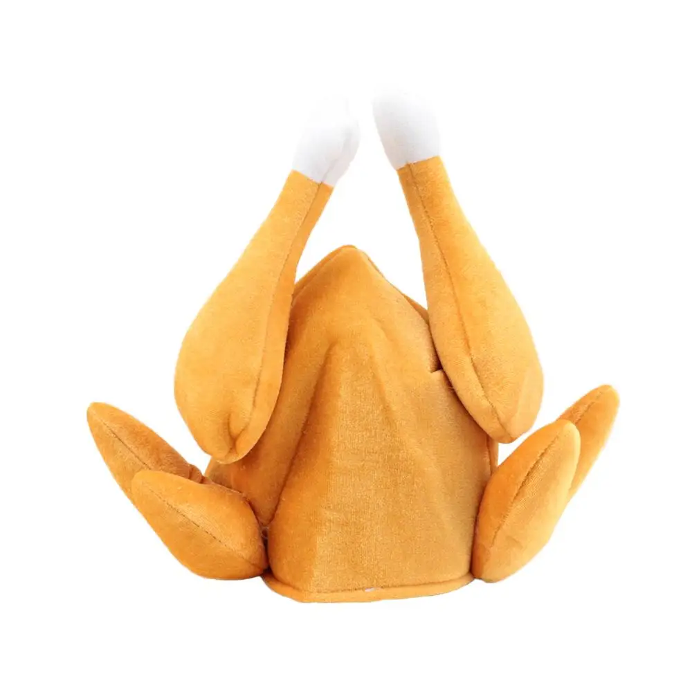 

Adults Roasted Funny Turkey Hat Caps Thanksgiving Day Festival Costume