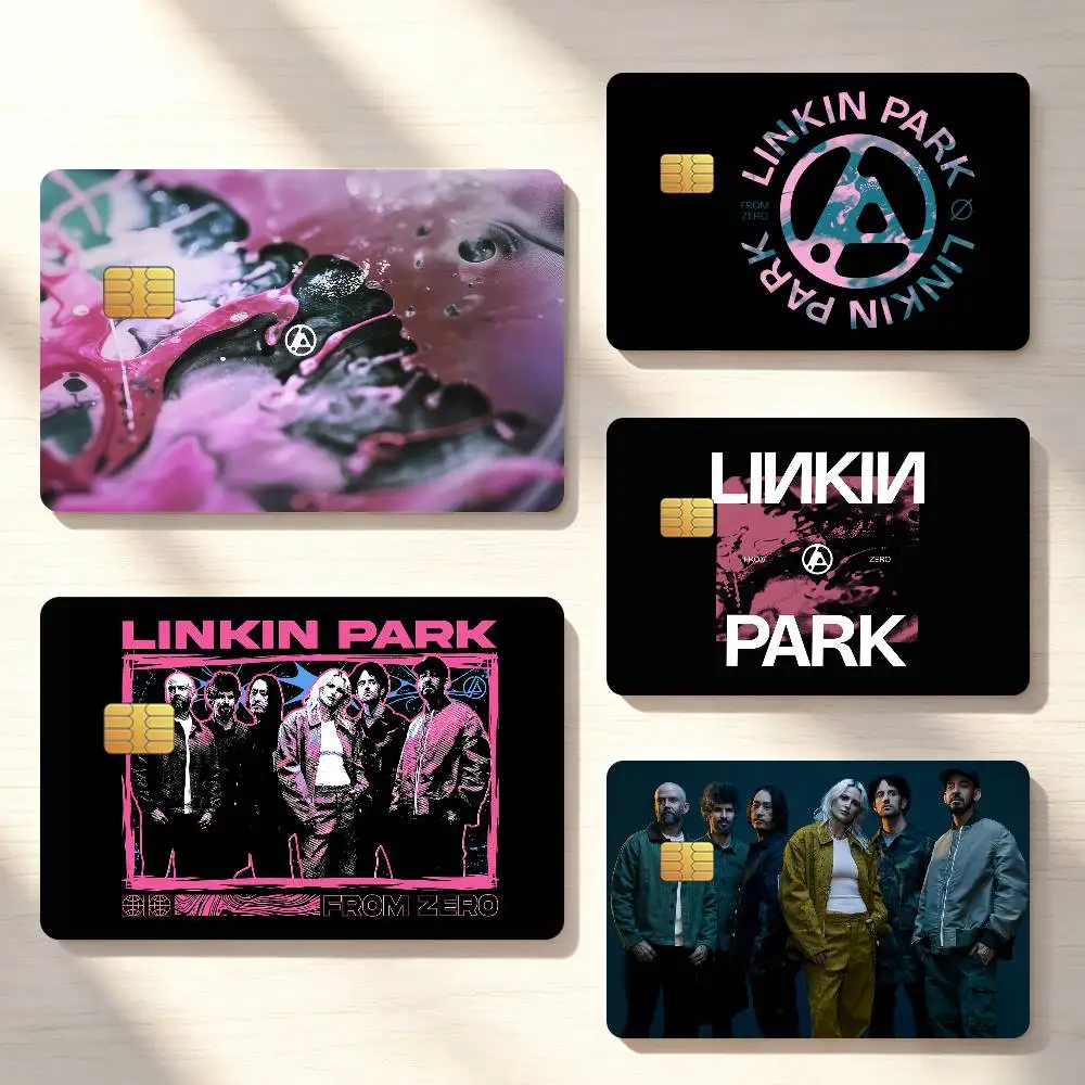 Rock L-Linkin P-Park Band From Zero Credit Card Sticker Waterproof Anti-Scratch 4PCS Bank Debit Traffic Cover Decoration