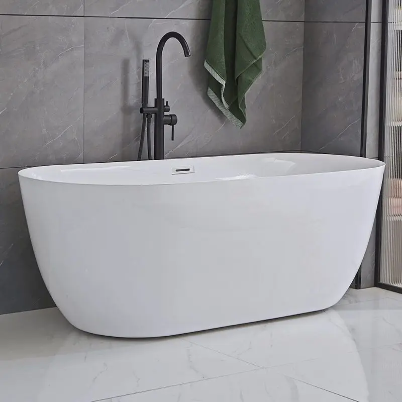Adult household integrated molding acrylic bathroom elderly movable hotel bathtub