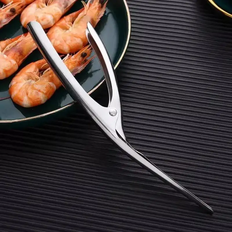 New Stainless Steel Shrimp Peeler Prawn Kitchen Appliance Line Cutter Cleaning Shrimp Line Fishing Lobster Seafood Kitchen Tools