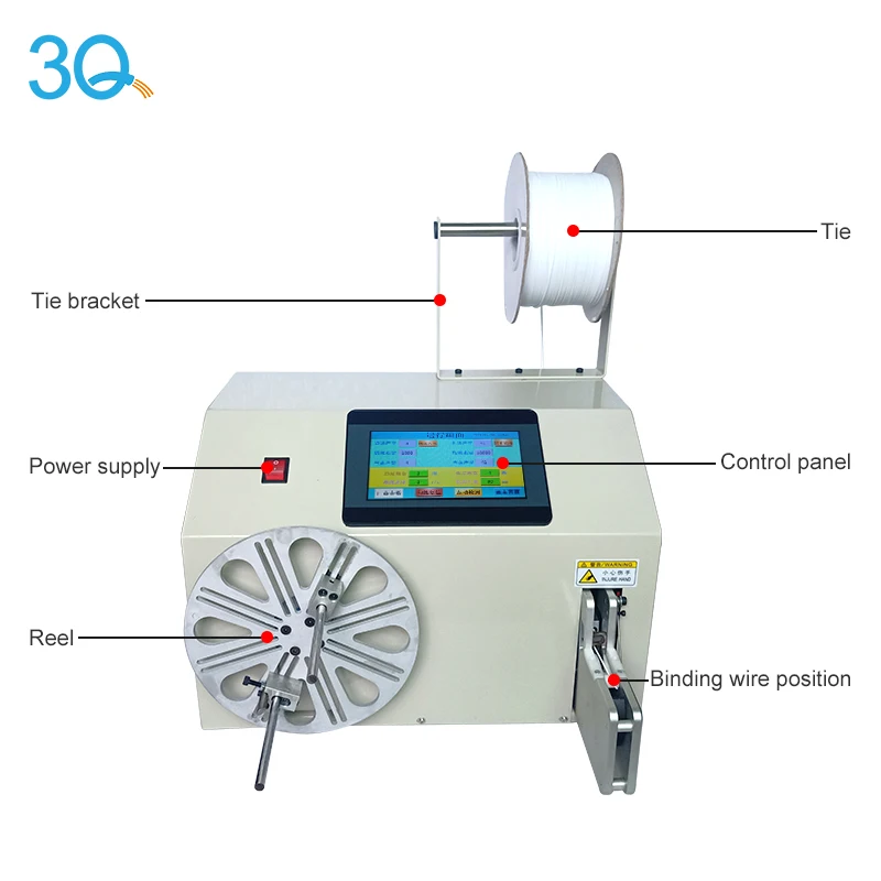 3Q High Quality Wire Cable Winding and Binding Machine Cable Coiling Machine