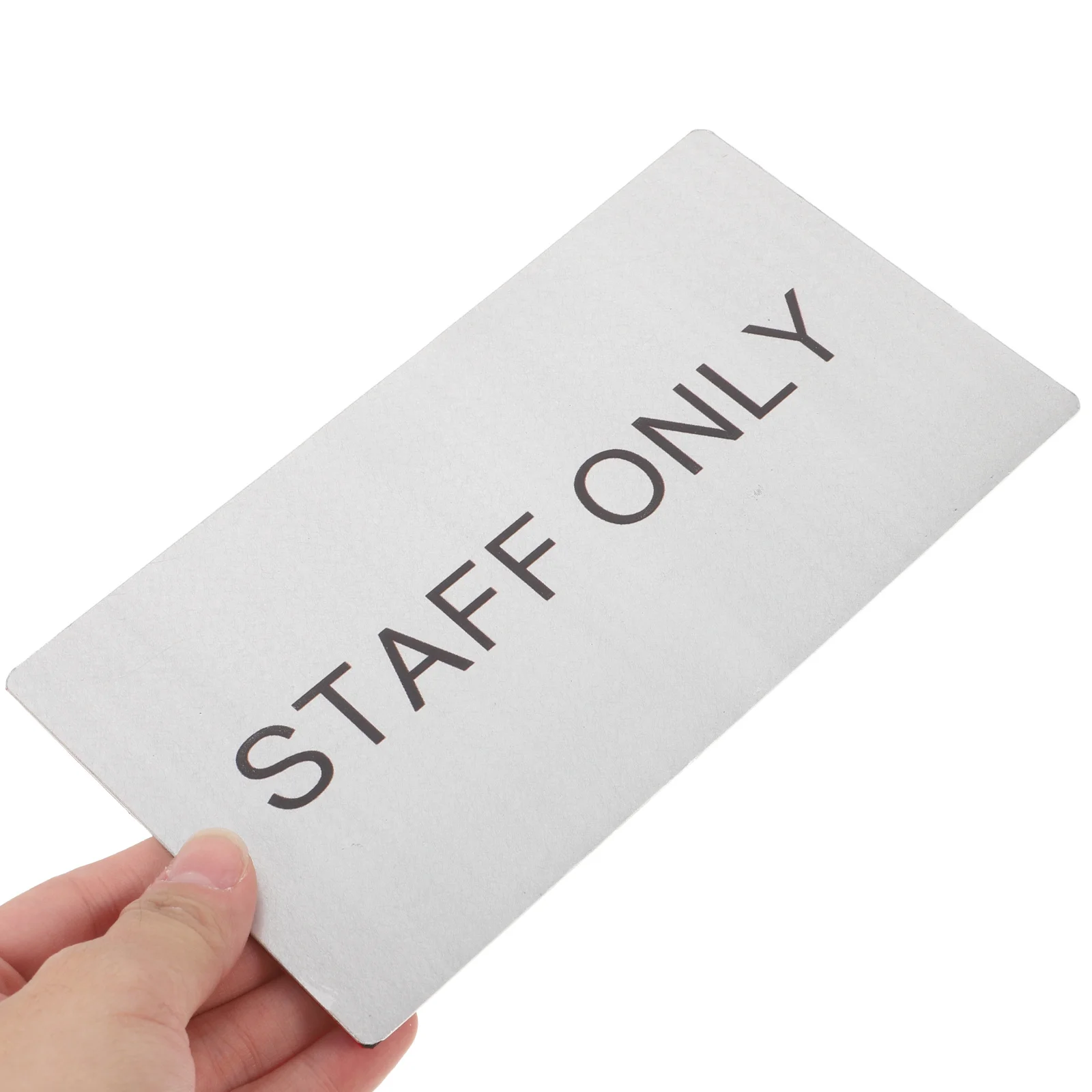 

Staff Only Door Sign Reusable Plate for Restaurants Office Wall Mount Employee Only Sign Replacement Shopping Mall Door Plate