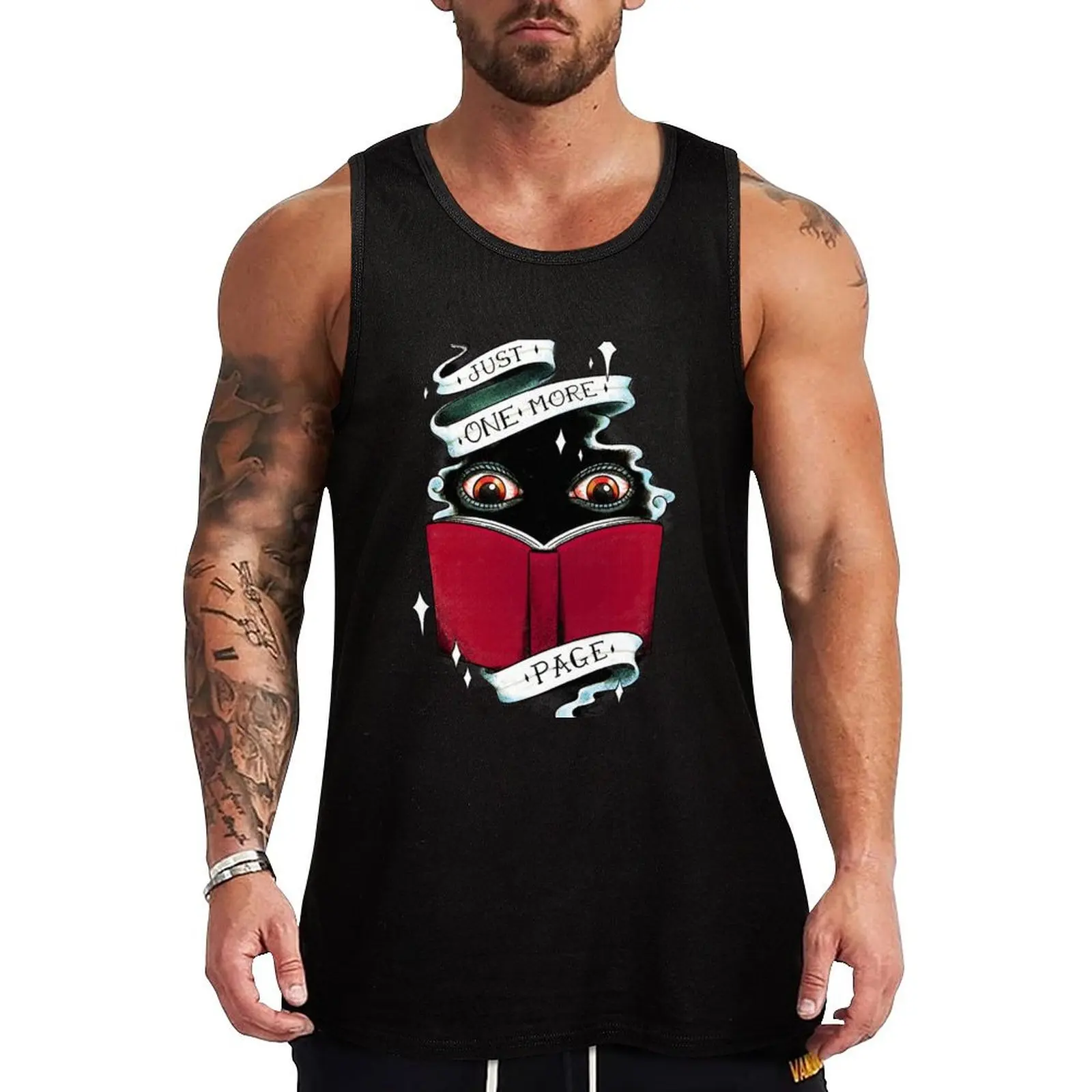 One More Page Tank Top Body man sleeveless shirt man gym