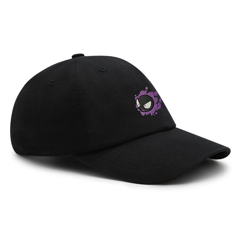 Embroidered Gastly Dad hat Cute Cartoon Baseball Cap Breathable Couple Hats Unisex Adjustable Visors Caps