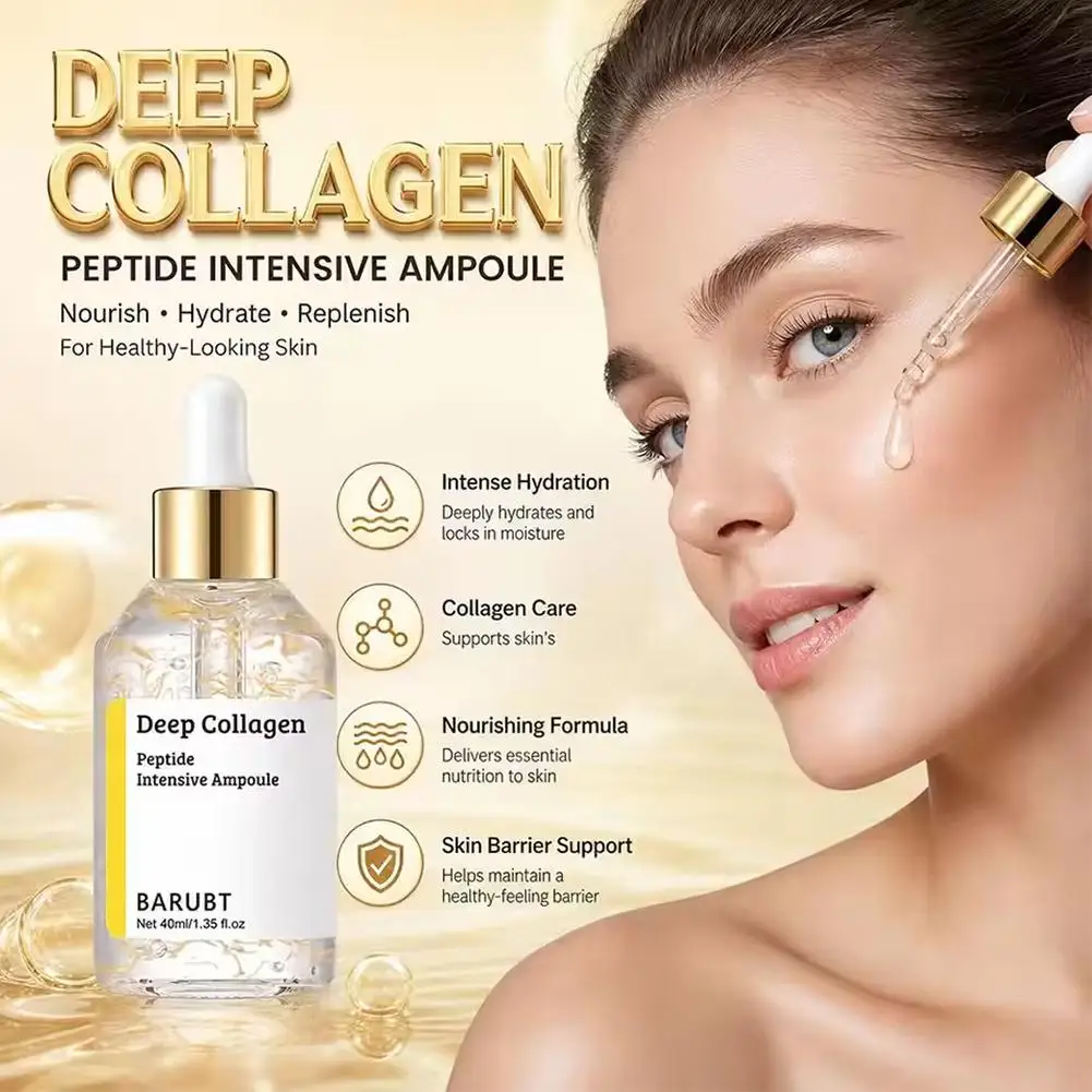 Ampoule intensive au collagène et aux peptides BARUBT coréenne, essence revitalisante pour le visage, anti-rides, raffermissante, liftante, soin de la peau