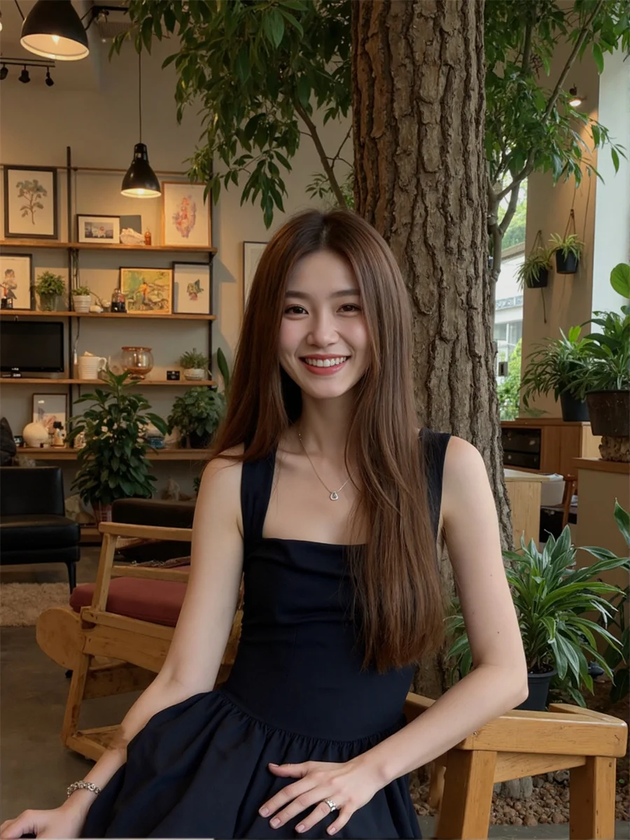 Women'S Black Dresses Woman Elegant A-Line Chic Soft Classy Halterneck Rhinestone Cut-Out Gradient Flocking One-Piece Solid