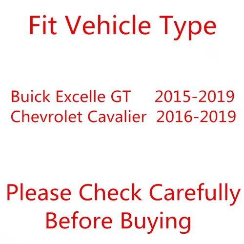 Imagen 2 del producto Espejo lateral de cristal para Chevrolet Cavalier 2016-2019 Buick Excelle GT 2015-2019 HD lente de espejo retrovisor accesorios automotrices