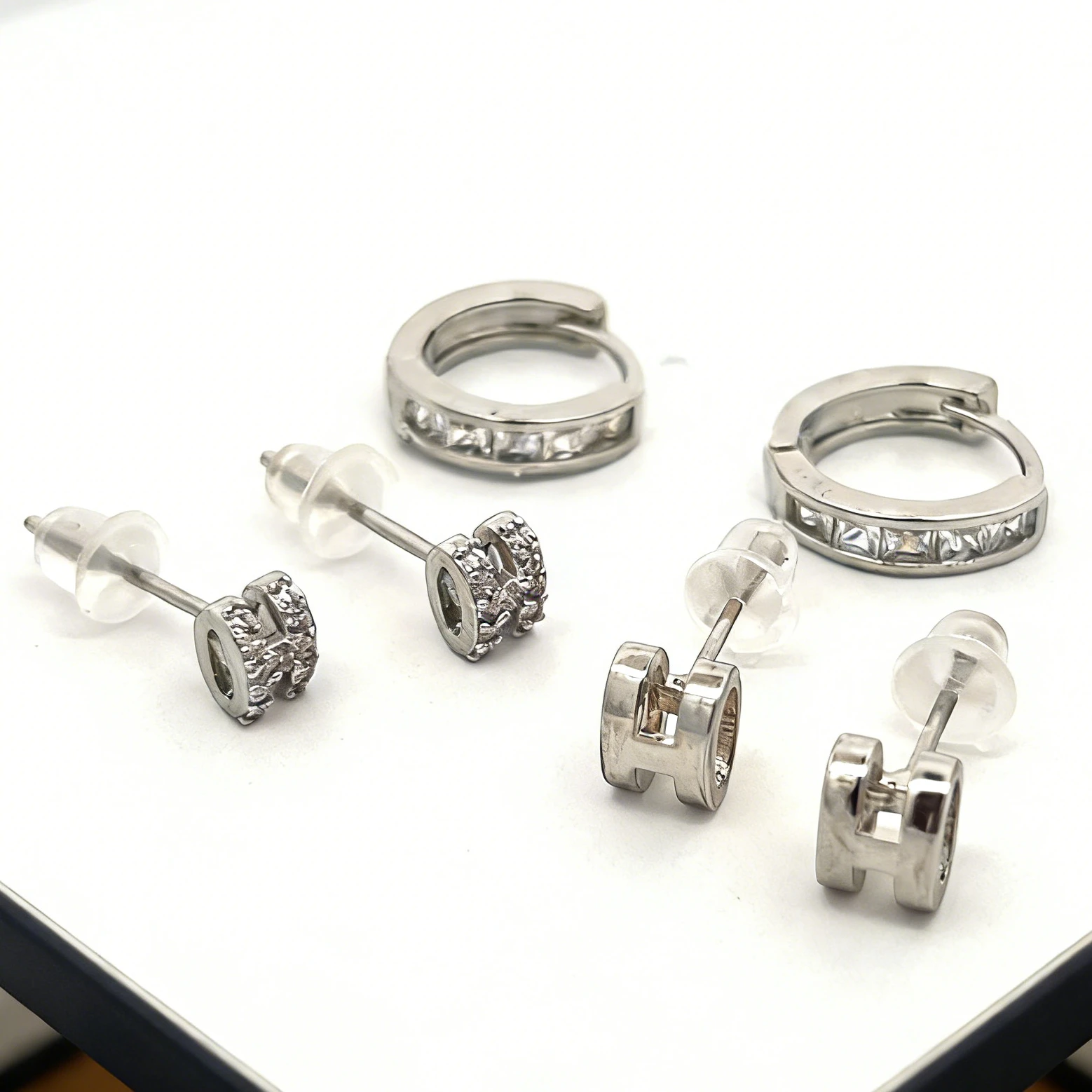 

2026 New Trendy Fashion Earring Set Earring Hoop Ear Stud 6 Pcs Set Letter Gemstone Earrings Limited Custom Edition Jewelry