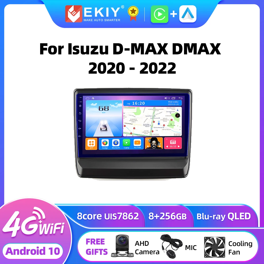 

EKIY T7 Android 10 Radio For Isuzu D-MAX DMAX 2020 - 2022 Car Multimedia Player Carplay No 2Din Navigation Head Unit Stereo Auto