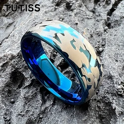 TUTISS 6MM 8MM Amazing Design Tungsten Wedding Band Ring For Men Women Cool Pattern Engraved Comfort Fit