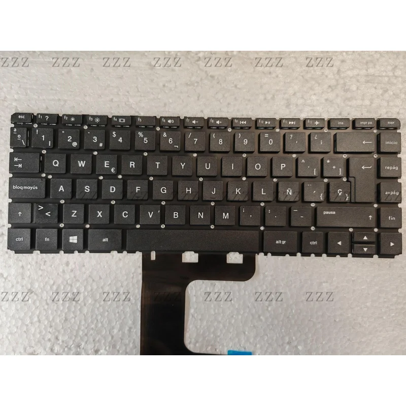 ZZ Spanish keyboard for HP 14-AC 14-AF 14-AQ 14-DF 14-AM TPN-I119 TPN-I124