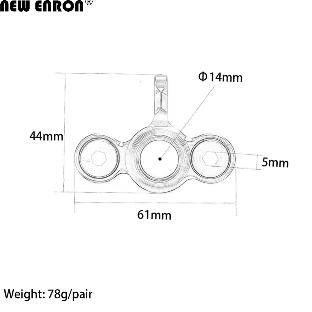 フロントステアリングカップ アルミニウム & POM プラスチック RC カー用 ARRMA 1/8 クレイトン アウトキャスト ノトーリアス 6S 交換用 AR330403 AR330505
