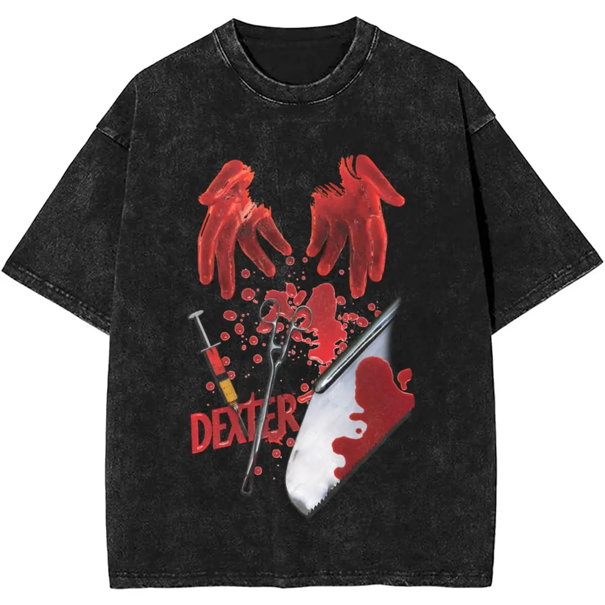 

Новая футболка Dexter Morgan Limited Edition со средним пальцем в стиле ретро, летние футболки в стиле ретро Y2K, 2024, хлопковая футболка для мужчин, футболки с принтом